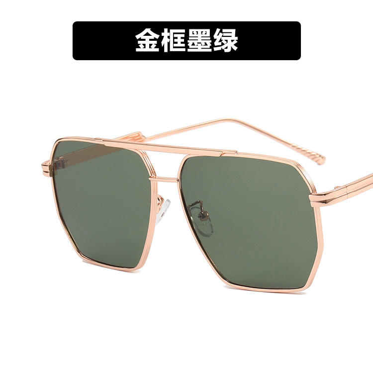 Golden frame ink green
