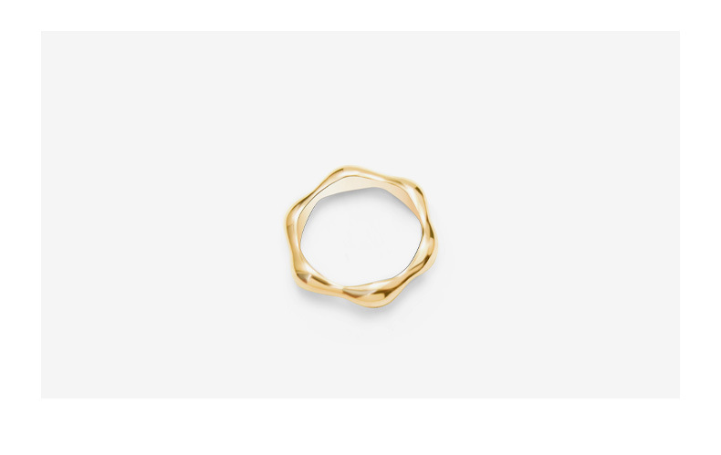 Wholesale Fashion Joint Geometric Titanium Steel 18k Gold Ring Nihaojewelry display picture 1