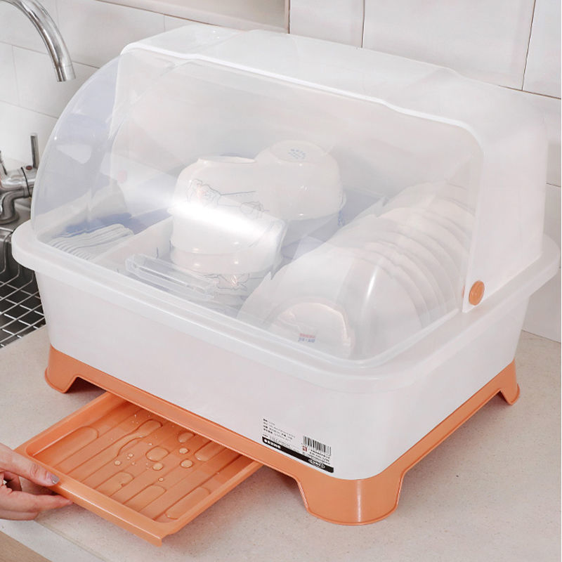 Dishes Storage thickening Wanpen Stands Large dustproof Leachate Cupboard storage box With cover kitchen