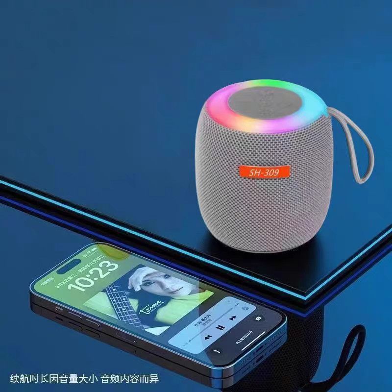 新款蓝牙音响无线插卡户外续航便携迷你音量高音质低音炮布艺音箱|undefined