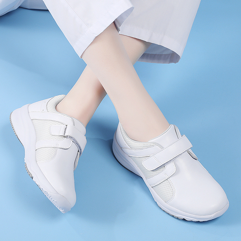 New Style Nurse Shoes for Women, Soft-Soled, Breathable, Non-Tiring, with Velcro Straps, Comfortable, Versatile, Lightweight Medical Work Shoes for Spring and Summer New Style Nurse Shoes for Women, Soft-Soled, Breathable, Non-Tiring, with Velcro Straps, Comfortable, Versatile, Lightweight Medical Work Shoes for Spring and Summer
