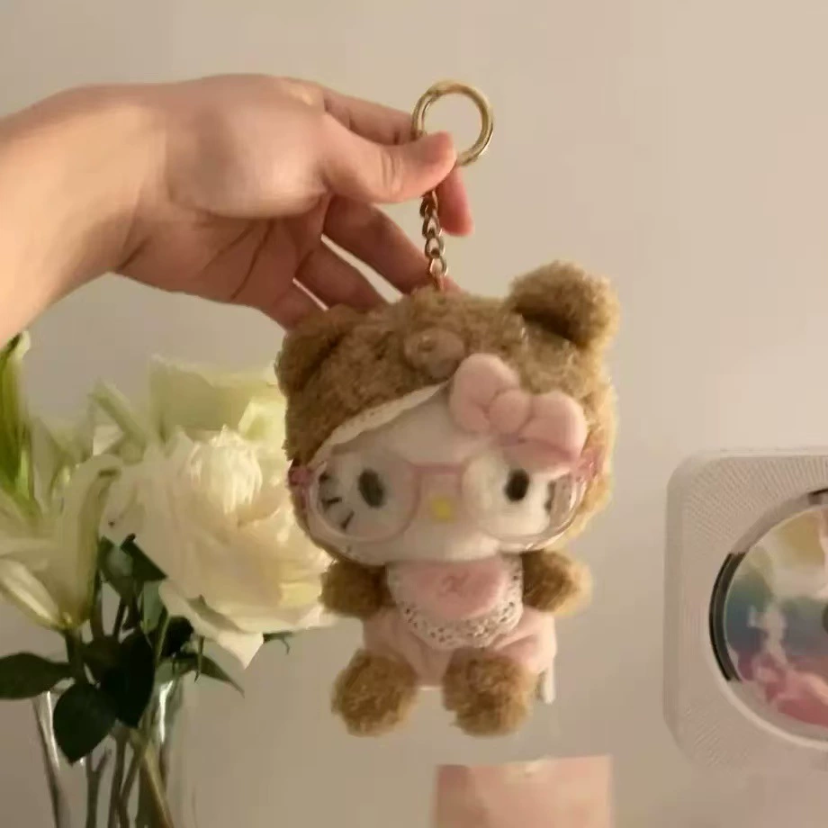 Плюшевый брелок (Sanrio) Hello Kitty, плюшевая кукла-талисман, размеры 10–16 см