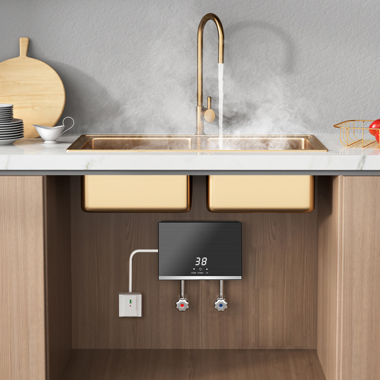 New Fast Heating Electric Water Heater Household Water Heater Kitchen Sink under Counter Cabinet Washbasin Small Kitchen Treasure