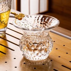 ガラスのお茶はお茶を漏らしてアイデアのお茶を濾過します。