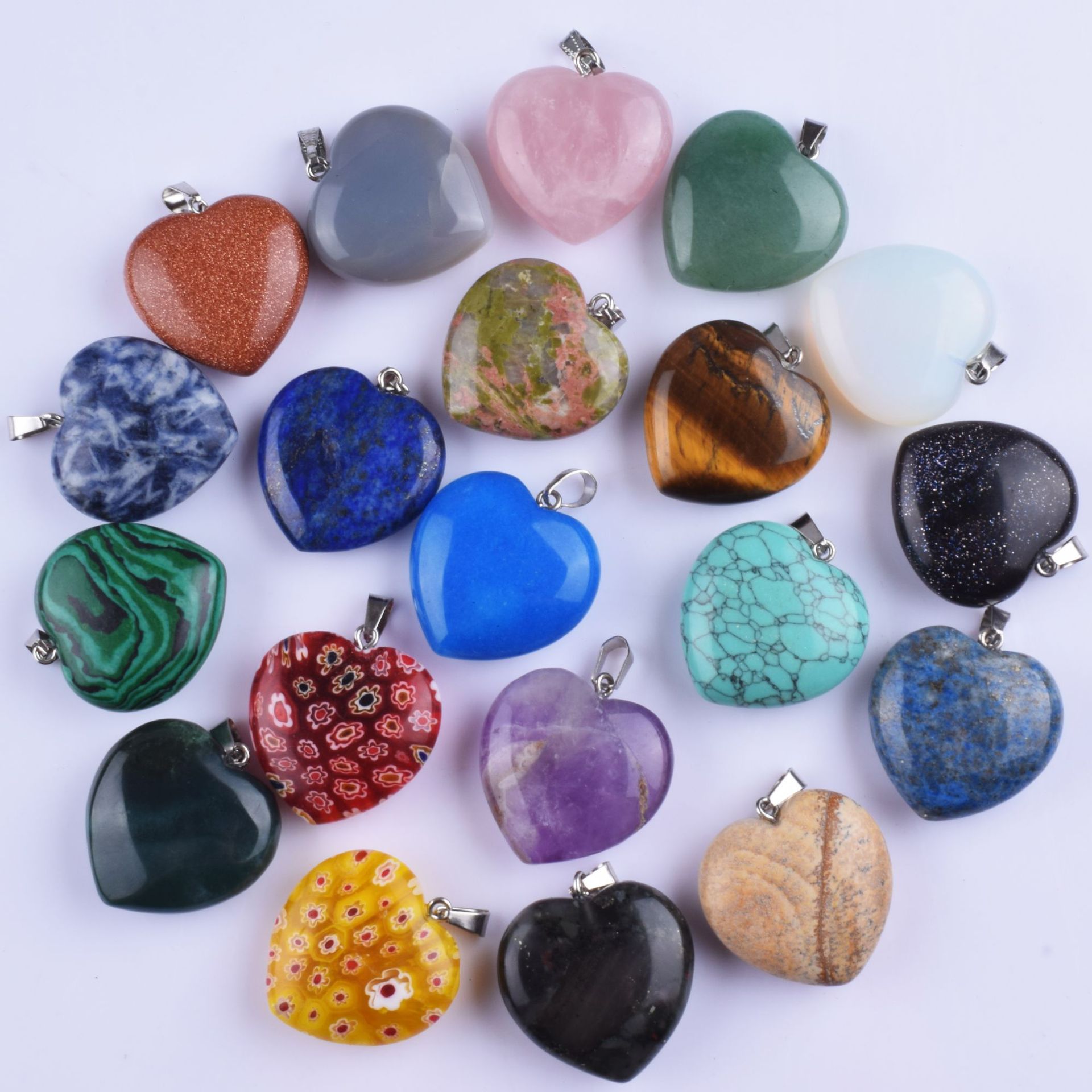 버클 펜던트 3cm 랜덤 컬러 믹스