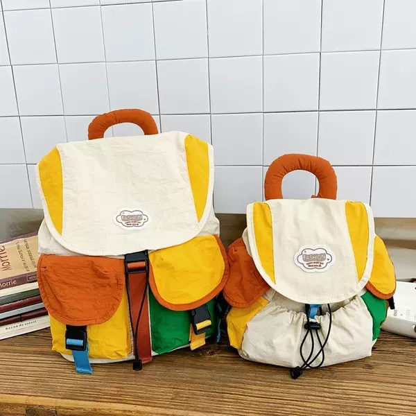 Fashionable Parent-Child Backpack for Boys and Girls, Outdoor Hiking Bag, Kindergarten and Elementary School Children's School Bag, 2025 New Model