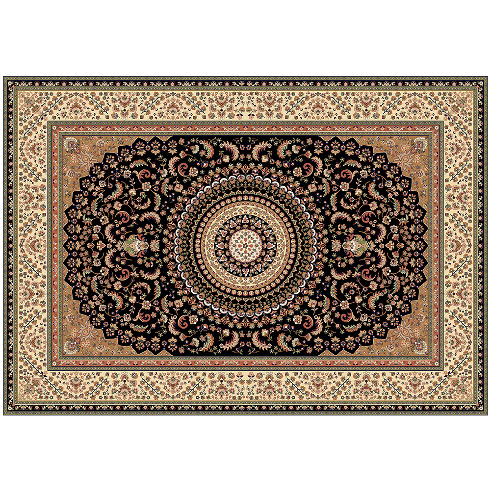 Lujo ligero, retro, sala de estar de estilo europeo, alfombra, alfombra, alfombra, estilo de sala de estar del hotel, costura de alfombra, alfombra para el hogar image 8