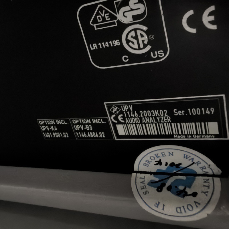 现货租售原装进口二手R&S罗德与施瓦茨UPV音频分析仪