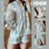 Полосатый Cinnamoroll (двойной короткий кардиган)
