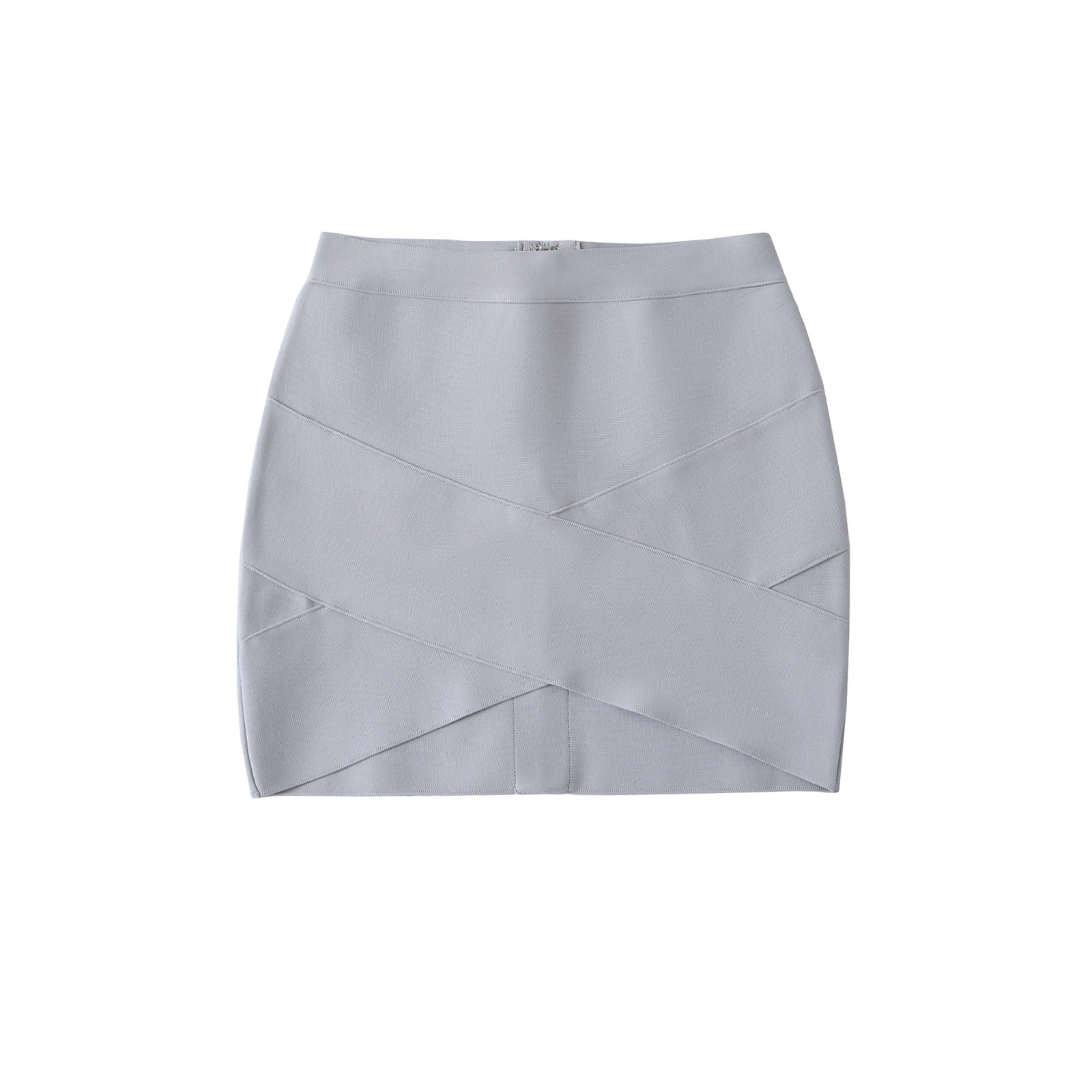 设计感交叉包臀裙女夏季新款通勤气质百搭修身高腰弹力半身短裙子