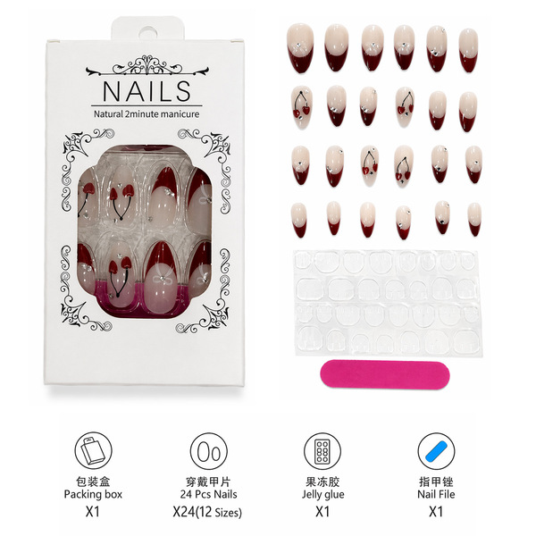 Solid color nail stickers for manicure