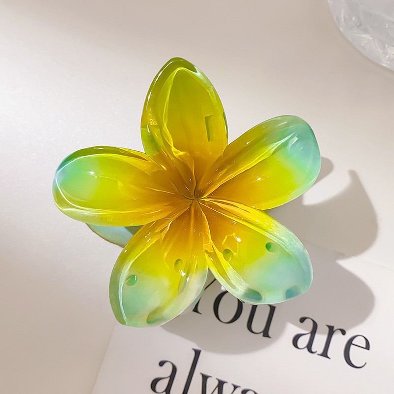 Simple flor grande clip de pelo femenino verano temperamento espalda Cabeza pelo agarre elegante updo pelo clip tocado horquilla accesorios para el cabello image 17