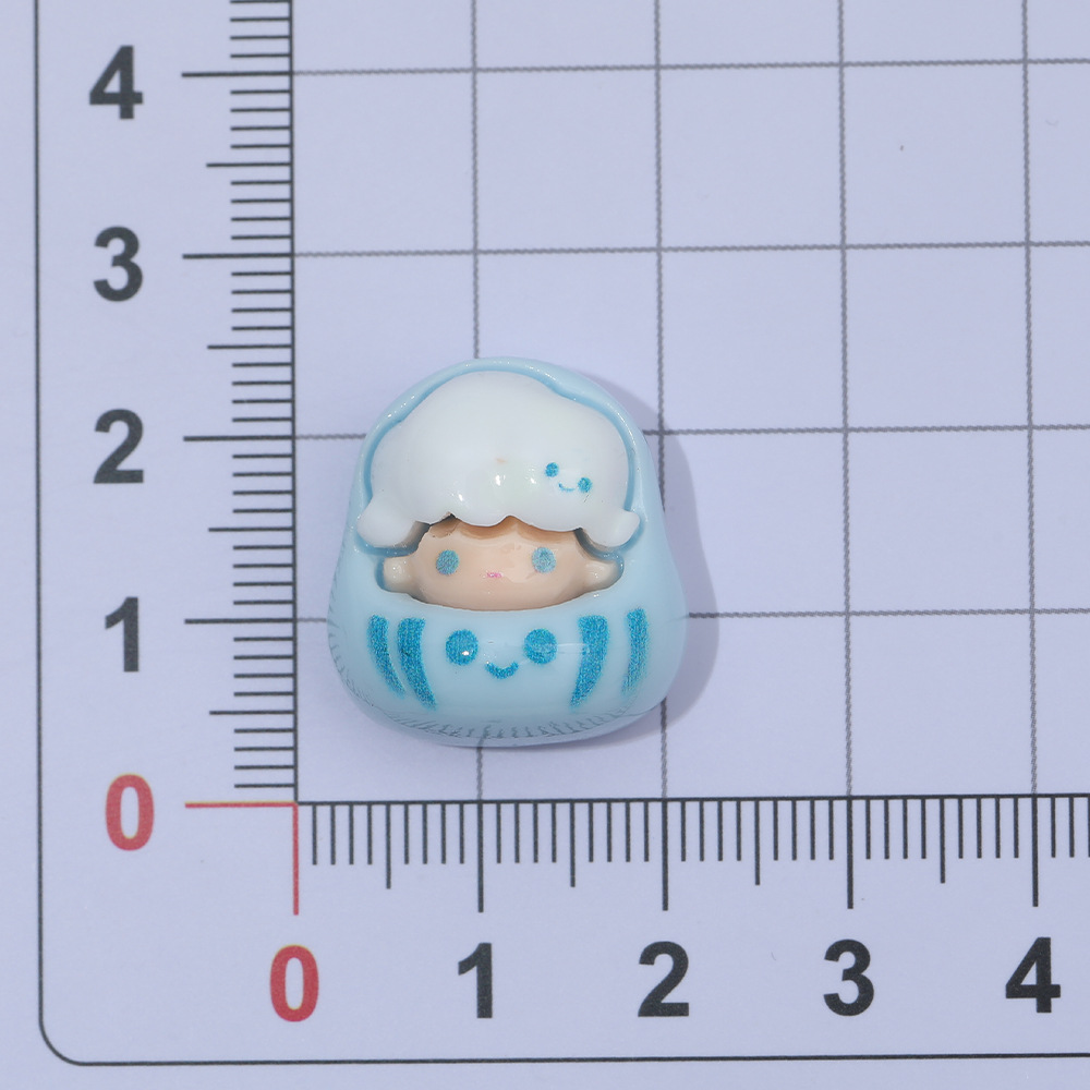 Damo de dibujos animados de grano lindo diy accesorios de resina tridimensional crema pegamento llavero colgante teléfono caso accesorios materiales, etc.