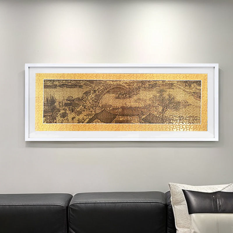 22N1000片98×34清明上河图拼图框 98×38 81.3×40.6 102*34挂墙|undefined