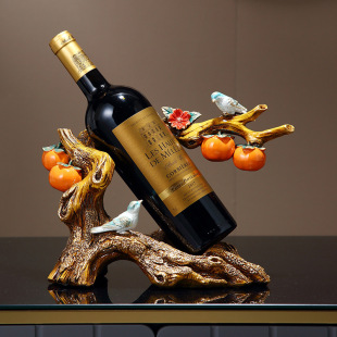 Chinese Creative Wine Rack Ornaments Accessible Luxury High-End Living Room Home Sideboard Decoration Wine Cabinet Storage Shelf