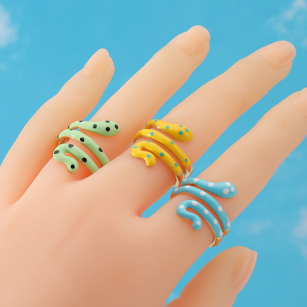 Fashion Snake Copper Open Ring Plating Copper Rings