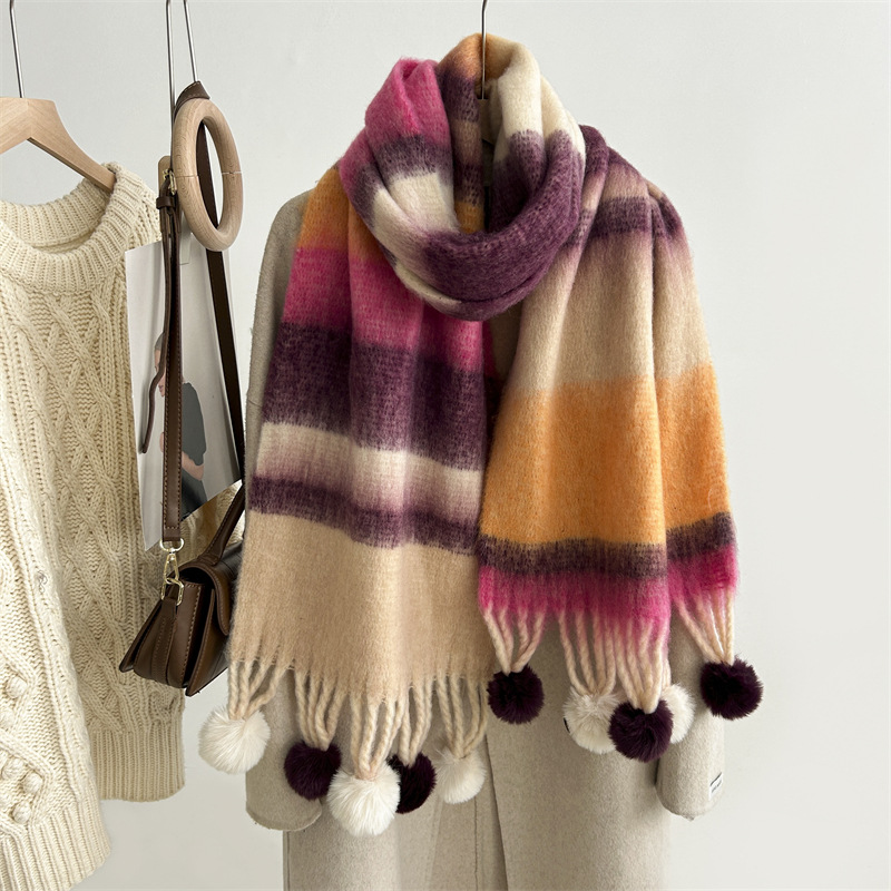 Women's Gender Women's Simple Style Solid Color Imitation Cashmere Scarf