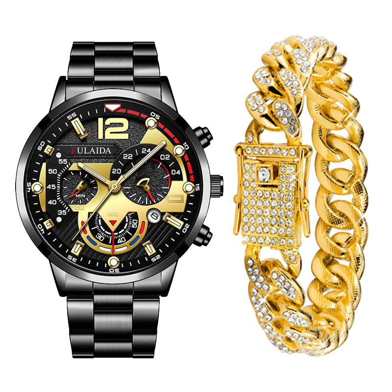 Pointer Display Type Buckle Buckle Style Round Dial Shape Business Occasion Business Round Buckle Quartz Men's Watches