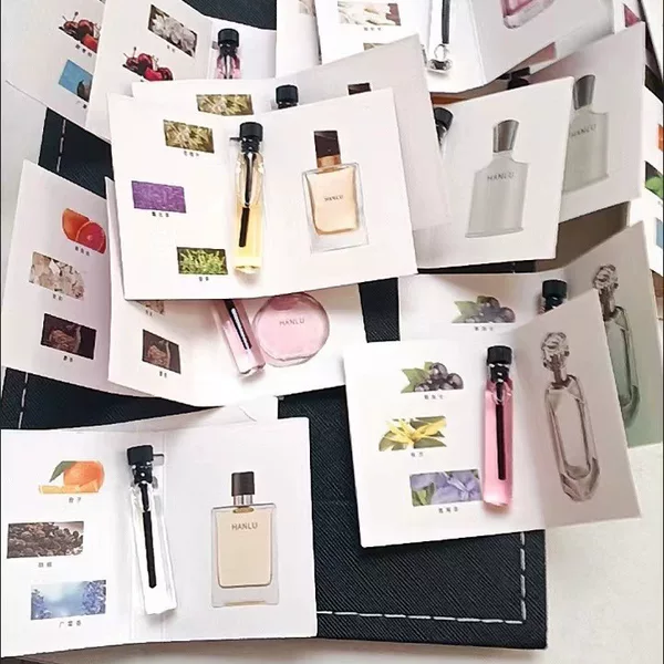 Cverlaln Card Perfume 2ml Sample Perfume Men and Women Trial Pack Long-Lasting Eau De Toilette Live Broadcast Gift