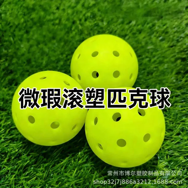 Pickleball Manufacturer Direct Sales Pe Rotomolded One-Piece 40-Hole Outdoor Durable Perforated Ball for Standard Competition and Training Use