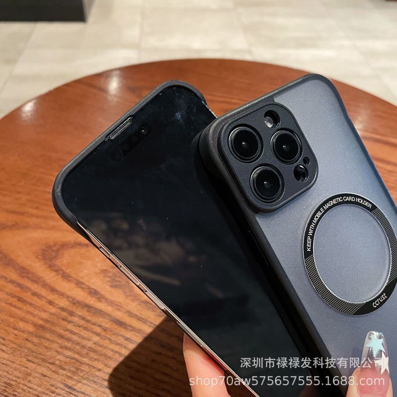 Apple 16 マットフレームレス磁気吸着スマホケース iPhone 17 Pro Max 四隅落下防止保護カバー 15対応|undefined