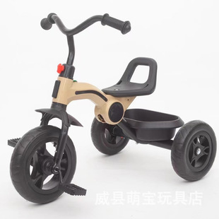 Manufacturers supply children's tricycle baby 1-3 years old pedal tricycle new with music lights