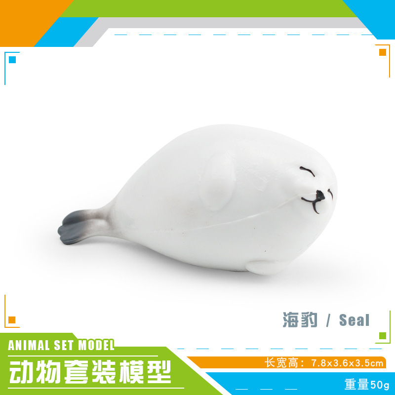 Transfronterizos mini simulación perro de madera panda cerdo conejo blanco serpiente blanca hámster nutria foca animal adornos modelo juguete