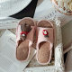 New Style Linen Slippers Female Bear Couple Four Seasons Personalized Household Indoor Cartoon Home Open Toe Sandals for Summer