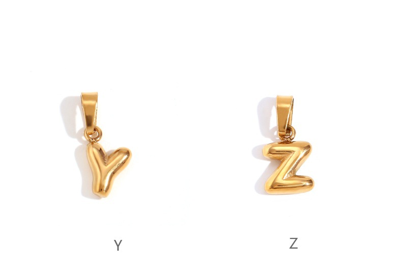 Letter Pattern Women Gender 1 Piece 201 Stainless Steel Letter Pendant