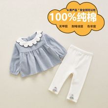 婴儿春秋套装一岁宝宝秋装外出衣服公主洋气2女婴秋季幼儿韩版女1