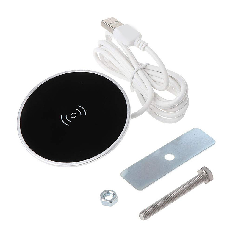 Módulo de Accesorios Inteligente para Oficina en Casa, Cargador Inalámbrico Integrado en Muebles con Carga Ultra Rápida USB de 15W para Teléfono Móvil image 8