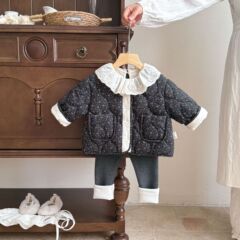 婴儿衣服秋冬季女宝宝套装加厚深秋婴幼儿一岁时尚冬款保暖三件套