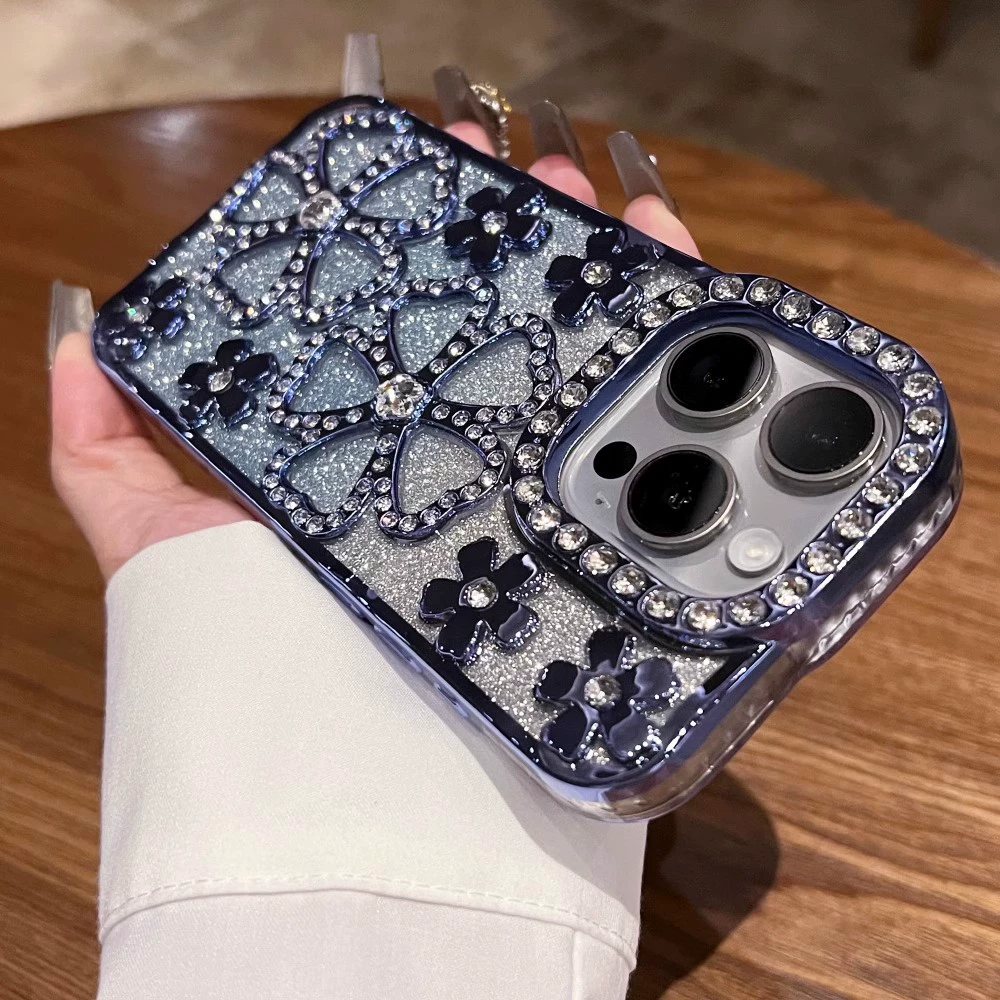 Apple совместимый трёхмерный чехол для iPhone 14, защитный, цветочный градиент, бренд