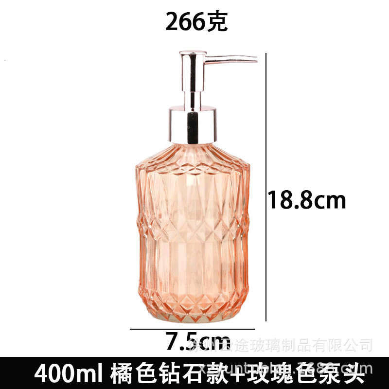 Dispensador de Jabón Líquido de Vidrio a Presión para Baño image 19
