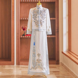 Groom Xiuhe Dress 2025 New New Chinese Wedding Dress Tang Suit Toasting Dress Wedding Wedding Dress Men's Wedding Dress Summer