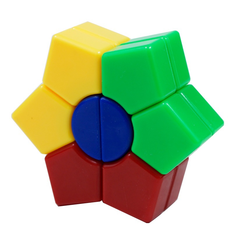 Diansheng escudo mágico de cuatro esquinas dimensión de dos capas de hoja mágica cilíndrica antigua en forma de cubo antiguo borde hexagonal cubo irregular