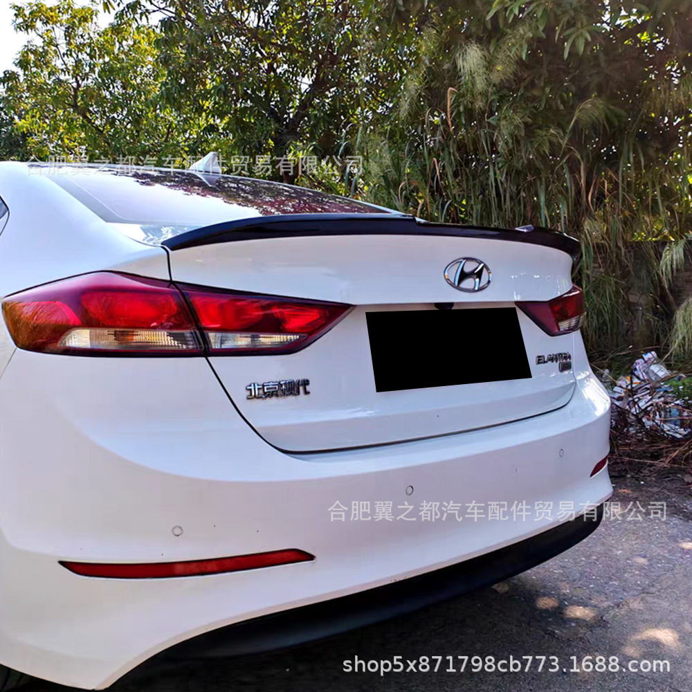 Suitable for 2016-2022 Hyundai Elantra M4 Model Blade-Style Rear Spoiler Modification Without Drilling