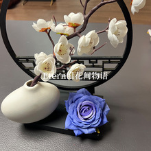 千层玫瑰花头仿真花家居装饰干花插花摆件婚礼堂场景布置装饰花束