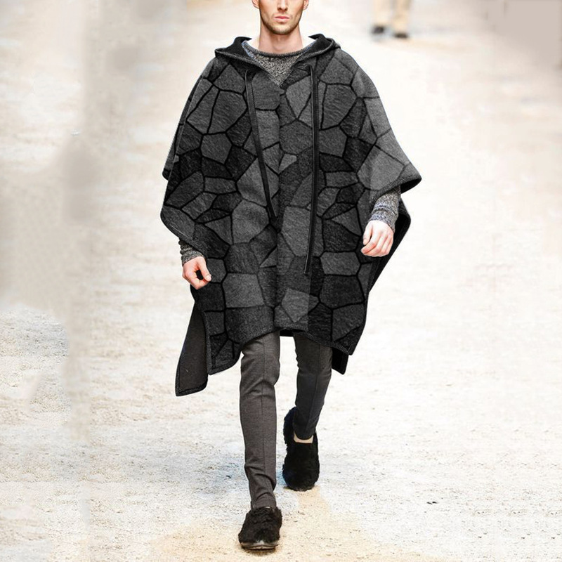 2021 Amazon wish cross border fashion for men's cloaks and shawls