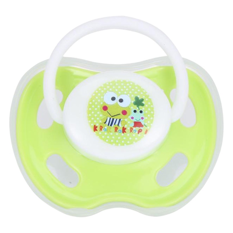 Baby Pacifier Ultra-Soft Silicone Round Head Flat Head Sleep Cartoon Colorful Factory Direct Export Cross-Border