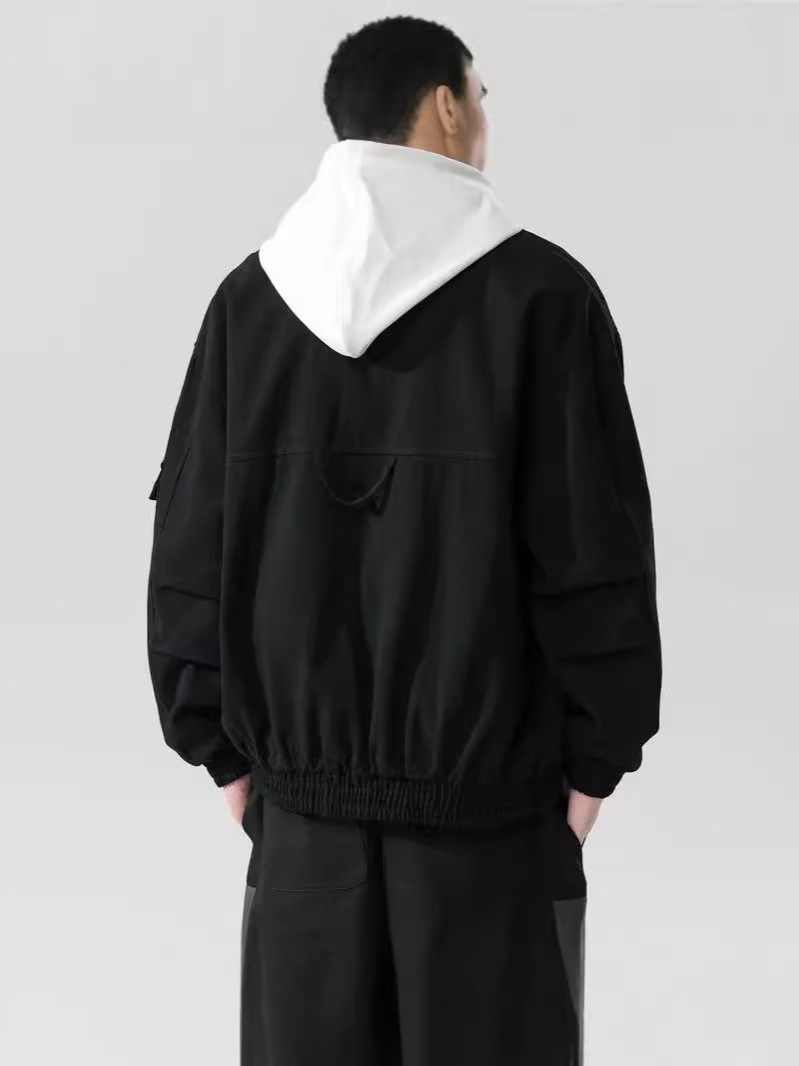 Chaqueta verde militar de invierno para hombre, estilo de Hong Kong suelto de moda para hombre, chaqueta de herramientas de estilo nuevo 2024, top de marca de moda