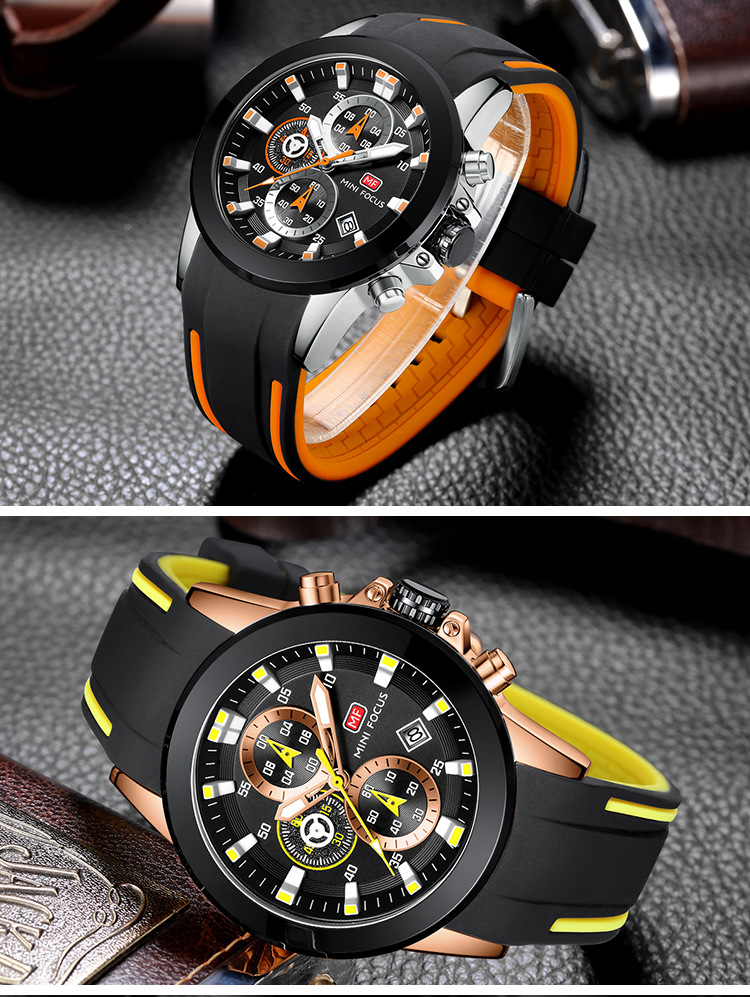 Novo MINIFOCUS Relógio Esportivo Masculino Relógio À Prova D'Água Relógio Quartzo Popular Relógio Masculino Multifuncional 0287G_voghion.com