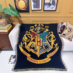 Hogwarts Sofa Blanket Tapestries Hutchpudge Academy Theme Tapestries Background Blanket Decorative Blanket Room Tapestries