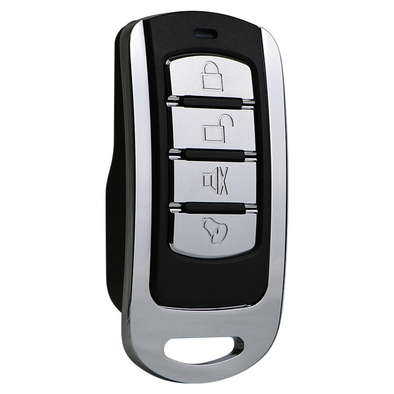 Transfronterizo de comercio electrónico 433MHZ copia inalámbrica de control remoto de metal de cuatro llaves puerta de garaje puerta rodante copia de control remoto