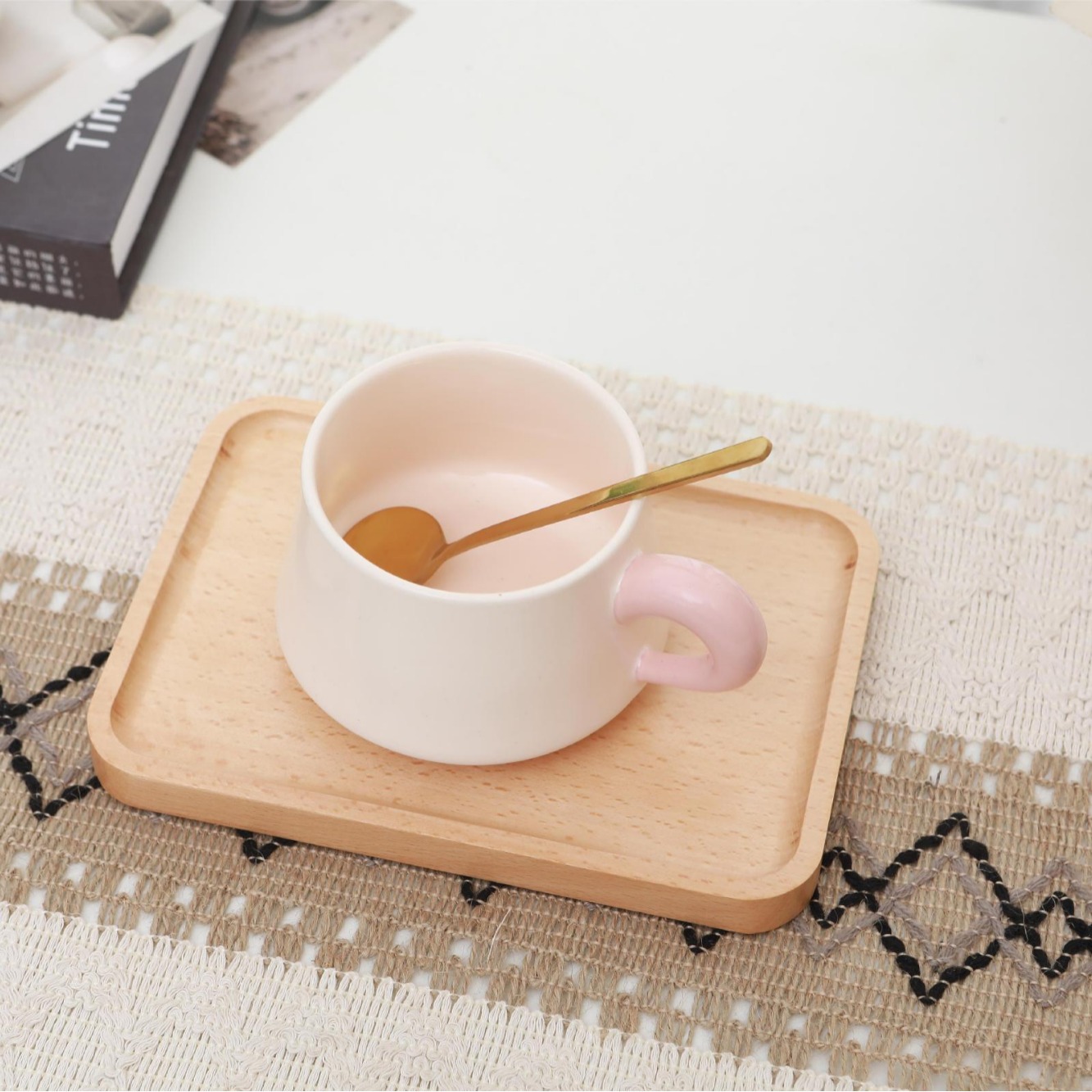 Bandeja elíptica de madera de tabla de filete, bandeja de pizza de haya, bandeja de madera maciza, bandeja de dim sum, bandeja de pastel, bandeja de almacenamiento