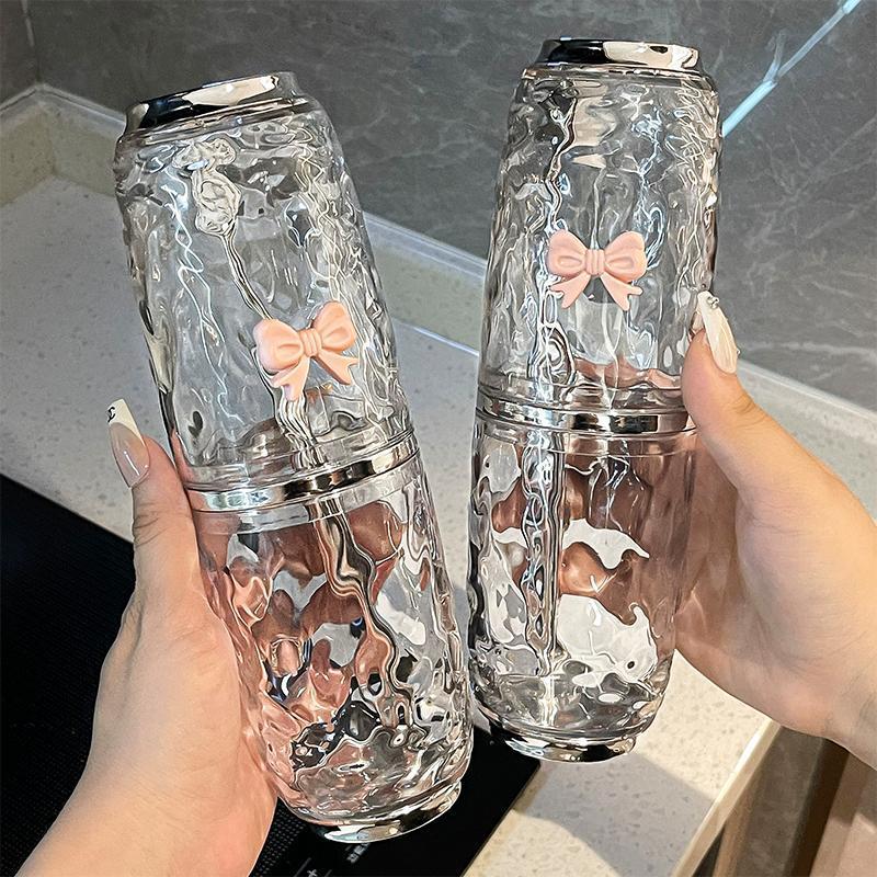 Juego de lavado de viaje de alto valor Cuchillo de enjuague bucal Cuchillo de dientes Taza de lavado conveniente Cazolero de dientes Juego de dientes Caja de almacenamiento de cepillos de dientes