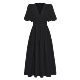 2025 Amazon Hot Selling Summer New High-end Deep V Bubble Sleeve Holiday dress European and American Fashion Women's Wear