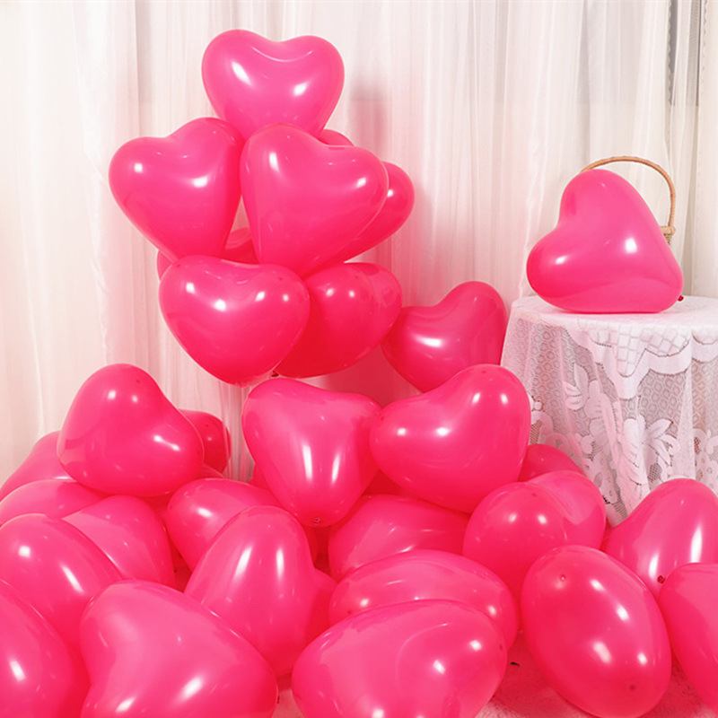 Celebridad en línea macarón globo gemas amor rojo en forma de corazón boda confesión de cumpleaños decoración de globo escenario de fiesta en el hogar