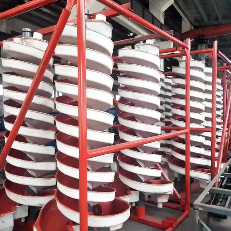 螺旋溜槽是需要无需动力处理量大的重选设备 富集比高处理量大