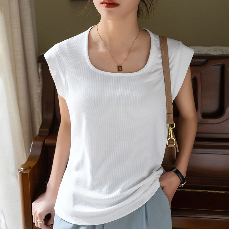 Camisola con Tirantes para Mujer, Estilo 2025, Chaleco sin Mangas Moderno, Blusa Estilo Europeo con Cuello Cuadrado image 1